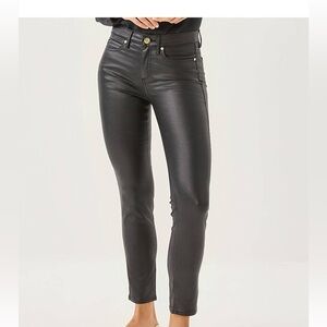 Lilly Pulitzer South Ocean High Rise Skinny Jean In Noir Stylish Black Leather